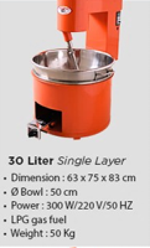 Cooking Mixer 30 Liter single layer